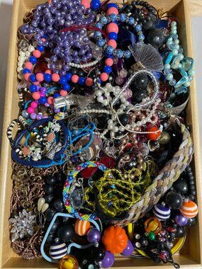 Huge Craft Repair Junk Tangled Findings Parts Jewelry Mix 3.15 Lbs Lot C12